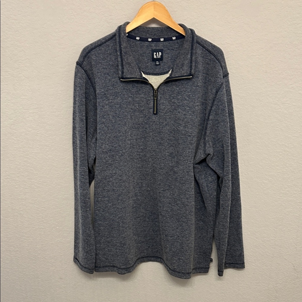GAP Men's Dark Gray Zip-Up Sweater